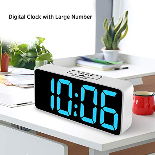 DreamSky Large Digital Alarm Clock Big Numbers for Seniors & Visually