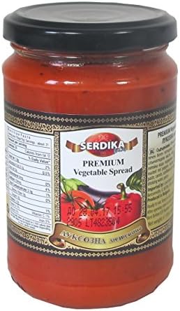 PREMIUM Bulgarian Vegetable Spread "SERDIKA" 310g (10.98 Oz) / 4 PACK