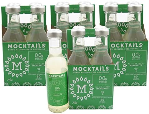 The Vida Loca Margarita Alcohol-Free Cocktails by Mocktails (Case of 4 - 4 Packs, 16 Bottles Total)