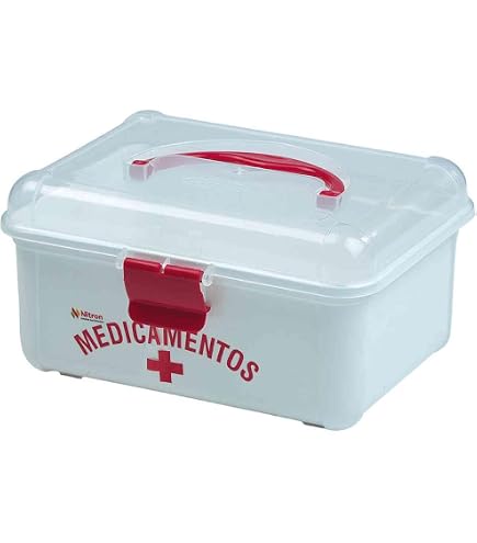 Medicamentos Frasqueira Grande Ccom Bandeja Nitronplast Branco