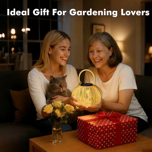 KagoLing Lampe Solaire Exterieur, 2 Lanterne Solaire Exterieur Étanche IP65 Suspension Luminaire, Décoration Jardin, Adaptée aux Balcons Terrasse Cours et Camping Fête, Cadeaux Jardinage