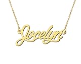 Aoloshow Women's Jocelyn Name Initial Necklace