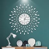 FMTAD Large Wall Clock Metal Decorative Wall Clocks