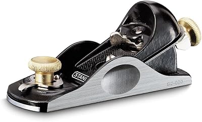 Stanley 6.25 inch Fully Adjustable Block Plane with Storage Pouch