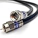 75ft QUAD SHIELD SOLID COPPER 3GHZ RG-6 Coaxial Cable 75 Ohm (DIRECTV Satellite TV or Broadband Internet) ANTI CORROSION BRASS CONNECTOR RG6 Fittings Assembled in USA by PHAT SATELLITE INTL