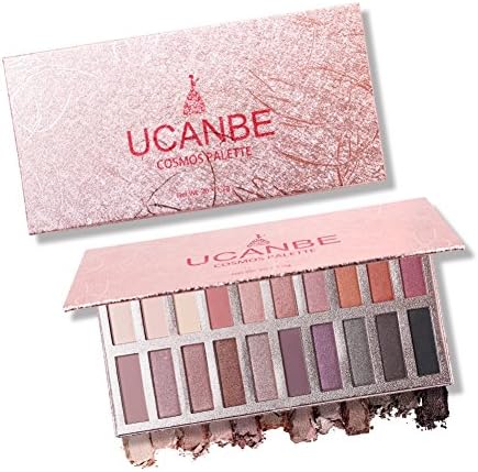Allbesta 20 Vegan Eyeshadow Palette Matte Makeup Set Highly Gmentierte Warm Natural Cosmetic Eye Shadow Waterproof Eye