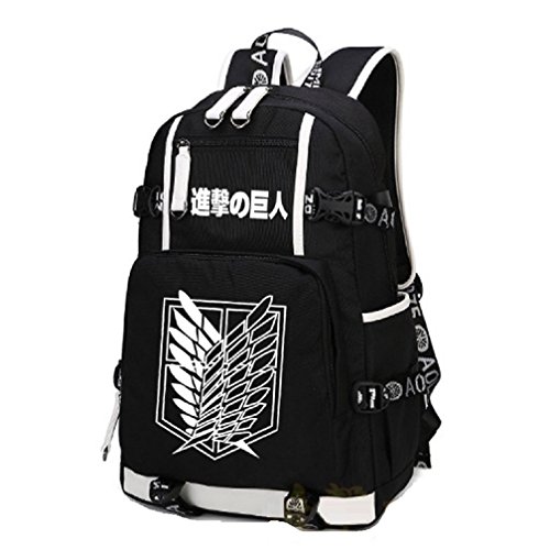 YOYOSHome Luminous Attack on Titan Anime Cosplay Bookbag College Bag Backpack School Bag