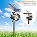 InnoGear 3rd Version 6 LED Solar Lights Outdoor 2-in-1 Solar Spotlights Adjustable Wall Light Landscape Light Security Lighting Auto On/Off for Yard Garden Driveway Porch Walkway Pool Patio, Pack of 2