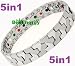 Titanium Magnetic Energy Germanium Armband Power Bracelet Health Bio 5in1 Bio 307