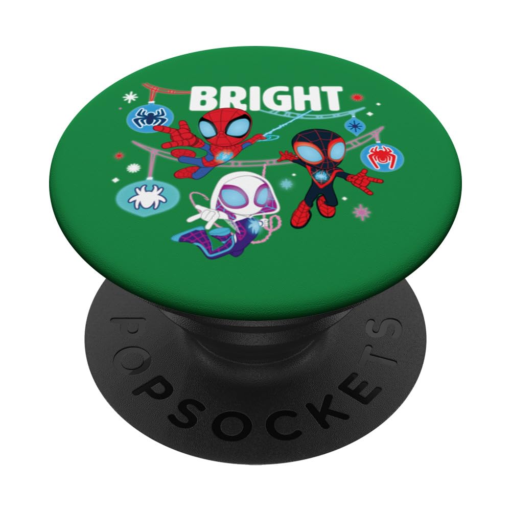 Marvel Spidey and His Amazing Friends Bright Christmas PopSockets Swappable PopGrip