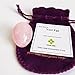 Rose Quartz Egg, Small Size, Predrilled, with Certificate and Instructions, Pink Love Stone, for Women to Strengthen Yoni Pelvic Floor Muscles & Counter Urinary Incontinence Polar Jade