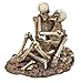 Bellaa 26836 Skeleton Lovers Skulls Statues 5 inch