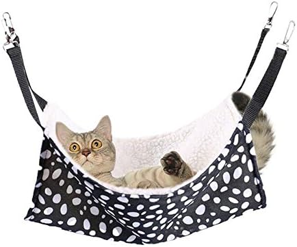 Kingsie 猫 ハンモック ベッド 暖かい 低廉 吊り上げベッド ペット用品 取り付け簡単 M