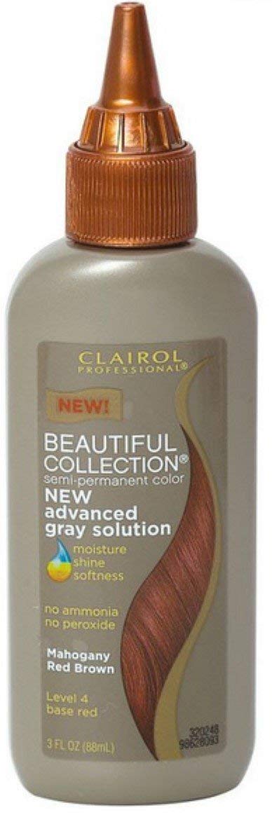 Clairol Professional Beautiful Collection Hair Color, Mahogany Red Brown 3 oz (Pack of 6)