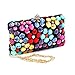HMaking Women's Evening Bag Clutch Crystal Clutch Colorful Acrylic Crossbody Shoulder Purse