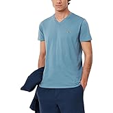 Lacoste Men's Short Sleeve V-Neck Pima Cotton Jersey T-Shirt