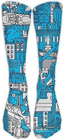 HFXFM's Shose Building Bird Sports Athletic Socks Novelty Calf High Running Long Sock Unisex