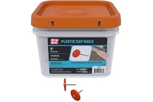 GRIP-RITE Grip Rite GCB1 1-Inch Round Plastic Cap, 3,000 Count, No Size, No Color