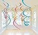 AimtoHome Party Swirl Decorations, Hanging Swirl for Ceiling Decorations, Green, Pack of 30