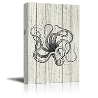 Canvas Wall Art Feather and Animals Canvas Prints Home Artwork Decoration for Living Room,Bedroom - 12x18 inches