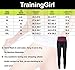 TrainingGirl High Waist Sauna Sweat Pants Slimming Neoprene Weight Loss Workout Capri Leggings with Zipper Pocket for Women (Black, XL)
