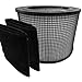 Premium Hepa Plus Filter + 2 Carbon Prefilter Wraps for Filter Queen Defender Air Purifier 4000 360 by Saras Vac Shack