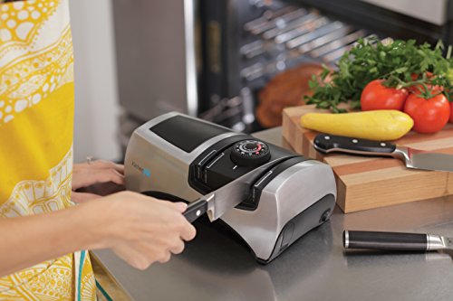 KitchenIQ 50353 Angle Adjust Adjustable Electric Knife Sharpener - Thumbnail 5