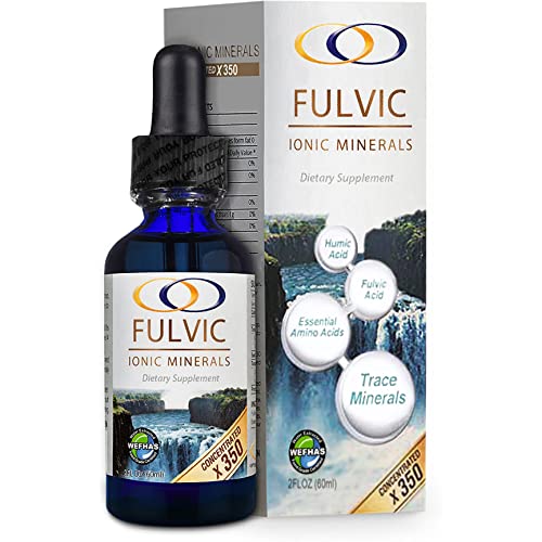 Water Extracted Fulvic Ionic Minerals X350 Concentration Fulvic Acid 77 Plant Based Ionic