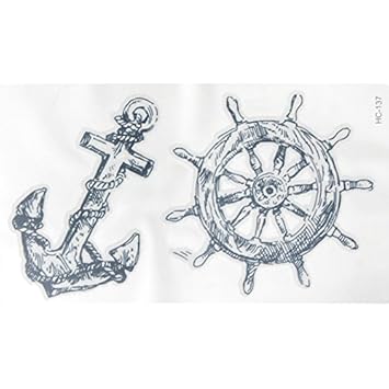 Amazon Com Temporary Tattoo Stickers Womens Anchors Nautical Amazon Com Temporary Tattoo Stickers Womens Anchors Nautical