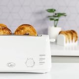 Quest 4 Slice Toaster White Extra Wide Long Slots 6 Settings view 7