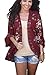 Chunoy Women Casual Floral Short Puff Sleeve Chiffon Kimono Cardigan Beach Wear Shawl Blouse Top Pink Small