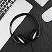 On Ear Headphones, Vive Comb Foldable Headphones with Microphone Lightweight Stereo Adjustable PC Headset Wired Headphones with Volume Control for Tablet, Smartphones, Laptop-Black