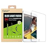 Cyxus Blue Light UV Filter [Sleep Better] Premium [Tempered Glass] 9H Hardness Film HD Clear Screen Protector for Apple iPad Air 2 / iPad Air 9.7
