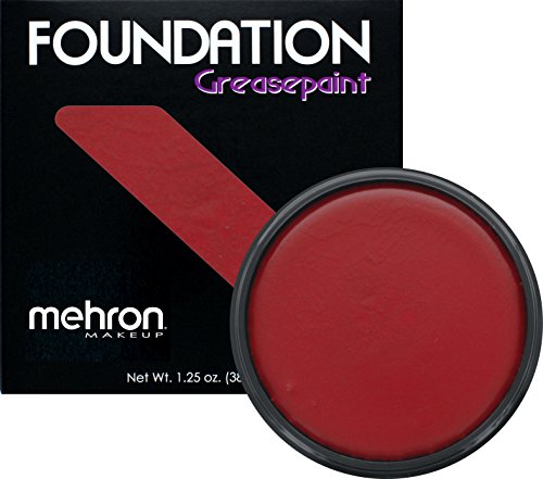 Mehron Makeup Foundation Greasepaint, RED â€“ 1.25oz
