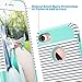 ULAK iPhone 7 Case, Colorful Series Slim Hybrid Dual Layer Scratch Resistant Hard Back Cover Shock Absorbent TPU Bumper Case for Apple iPhone 7 4.7 inch-Minimal Mint Stripes
