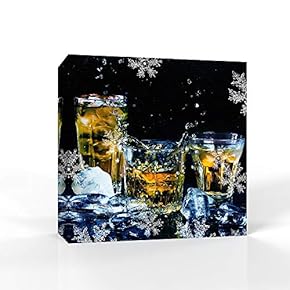 Canvas Wall Art Beer Pictures Home Wall Decorations for Bedroom Living Room Paintings Canvas Prints Framed - 12x12 inches