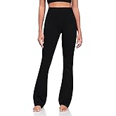 HeyNuts Mellow Flare Leggings 29"/30.5"/32.5"/34.5", High Waisted Tummy Control Wide Leg Bootcut Yoga Pants Lounge Soft