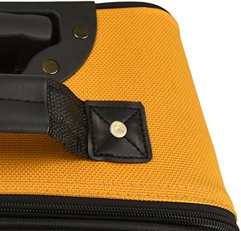 U.S. Traveler Rio Rugged Fabric Expandable Carry-On Luggage Set, Mustard/Orange, 2-Piece 5 U.S. Traveler Rio Rugged Fabric Expandable Carry-On Luggage Set, Mustard/Orange, 2-Piece