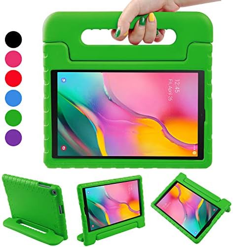 Color Our Life Case for Samsung Galaxy Tab A 10.1 2019, Shockproof Light Weight Protection Handle Stand Kids Case fit Tab A 10.1 inch SM-T510/ SM-T515 2019 Tablet, for Children (Green)