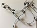 Black Gold Metallic Ladder Ribbon Yarn Dark Horse Beautiful #S101