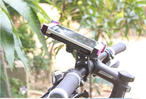 Handaes 360 Degree Rotation Motocycle Bicycle Universal Smart Mobile Holder Bracket (Red)