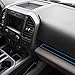 CupHolderHero Fits with Ford F150 Accessories 2015-2020 Custom Interior Non-Slip Anti Dust Cup Holder Inserts, Center Console Liner Mats, Door Pocket Liners 30pc Set (Bucket SuperCrew) (Blue Trim)