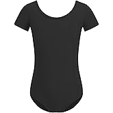 ZYXWVU Short Sleeve Ballet Dance Leotards for Girls - Gymnastics Leotard for Kids