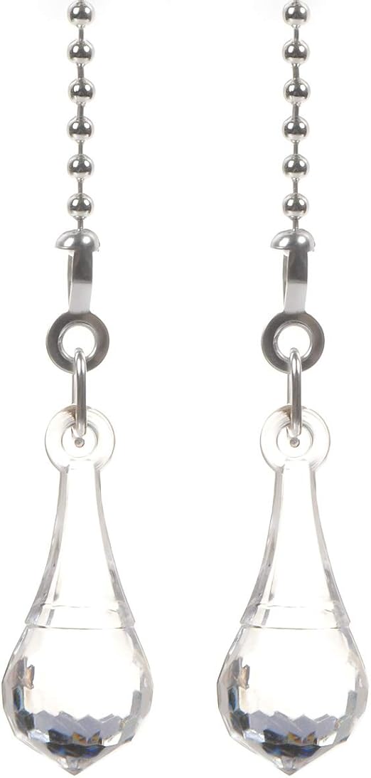 Penck Crystal Ceiling Fan Pull Chains Extension With Connector