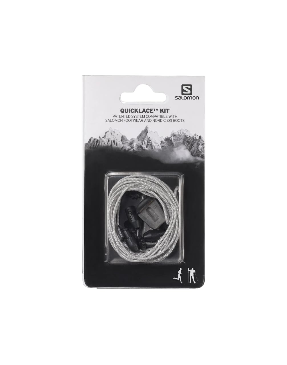 Salomon Quicklace Kit Replacement Parts, Grey, 8.5