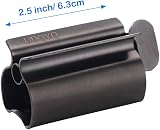 UDQYQ Toothpaste Squeezer 2 Pack - Stainless Steel Tube Wringer Matte Black view 2