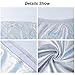 Velius Women's Metallic Shiny Off Shoulder Crop Top + Mini Dress Two Piece Outfit Set (Small, Silver)