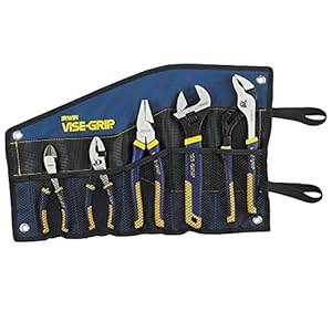 Image of IRWIN Tools VISE-GRIP Pliers Set, 5-Piece Traditional with Tool Wrap (2078708)