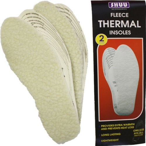 2 PAIR WARM WINTER FOIL THERMAL FLEECE SHOE INSOLES MENS LADIES BOOTS TRAINERS Amazon.co.uk