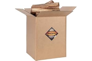 Smoak Firewood - Kiln Dried Premium Oak Firewood (Includes Firestarter) (Large (16inch Logs) 120-140lbs)